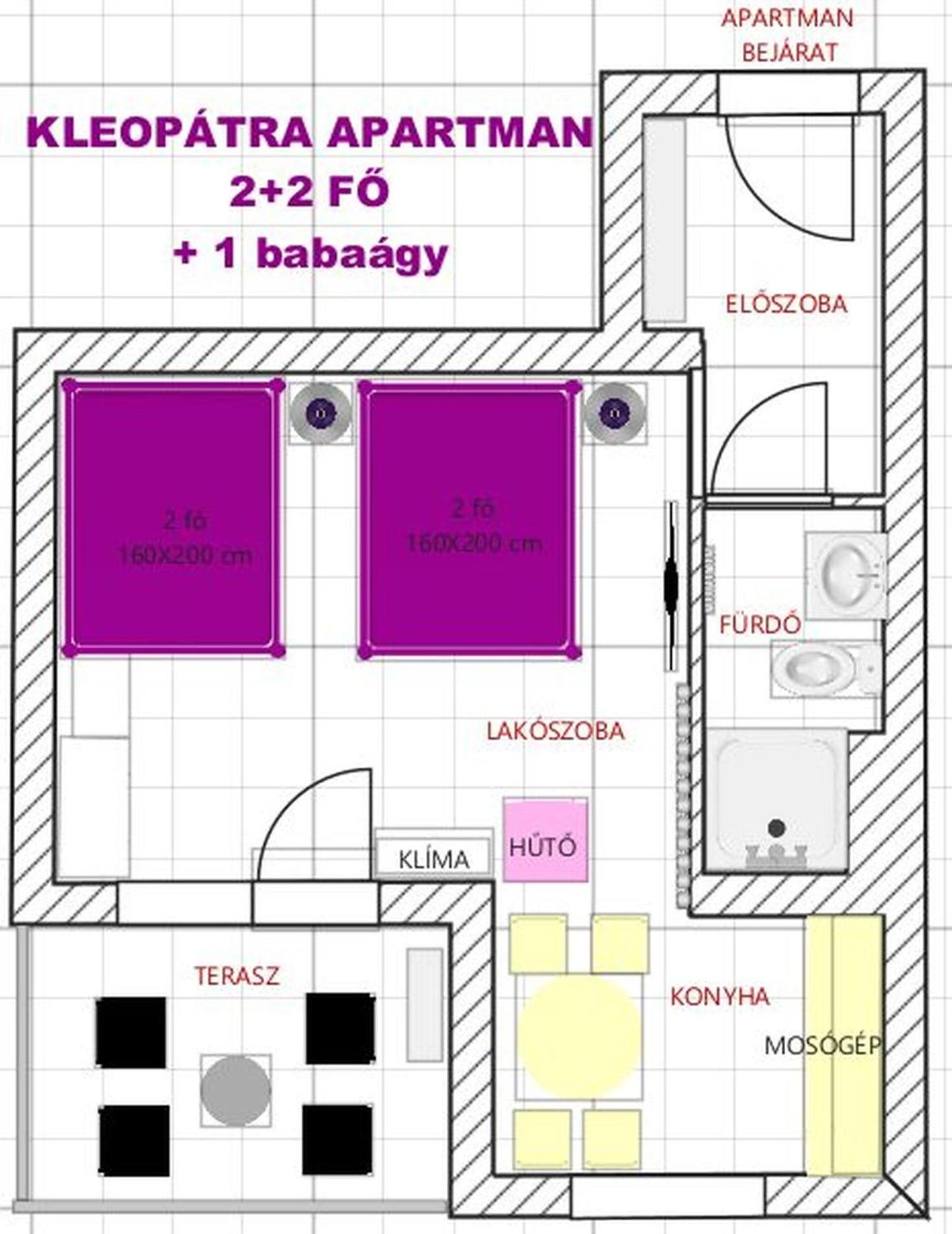 Kleopatra Apartman Hajduszoboszlo Luaran gambar